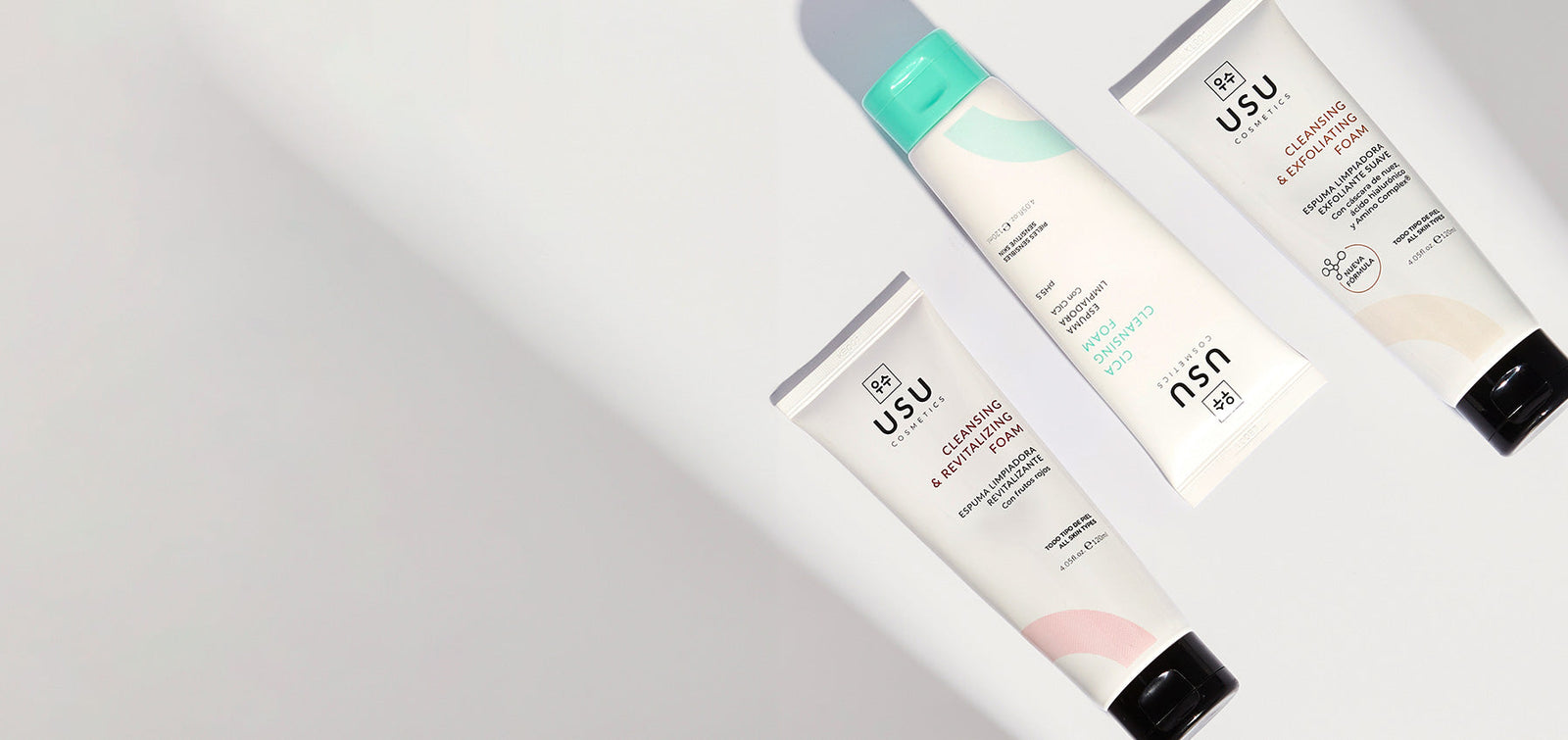 Qué espuma limpiadora USU elegir: CICA, exfoliante suave o revitalizante según tu piel