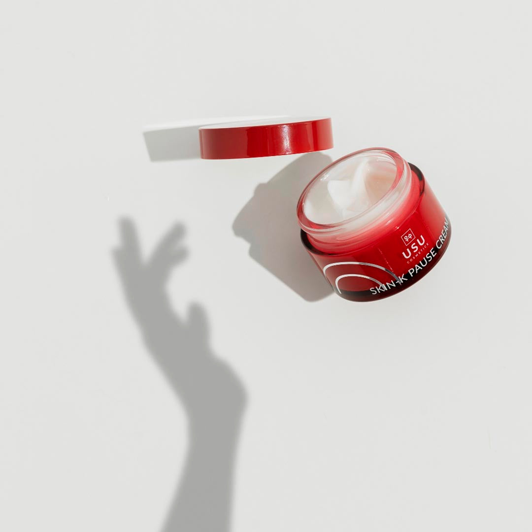 tarro_de_crema_skin_k_pause_cream_abierto para pieles maduras y secas