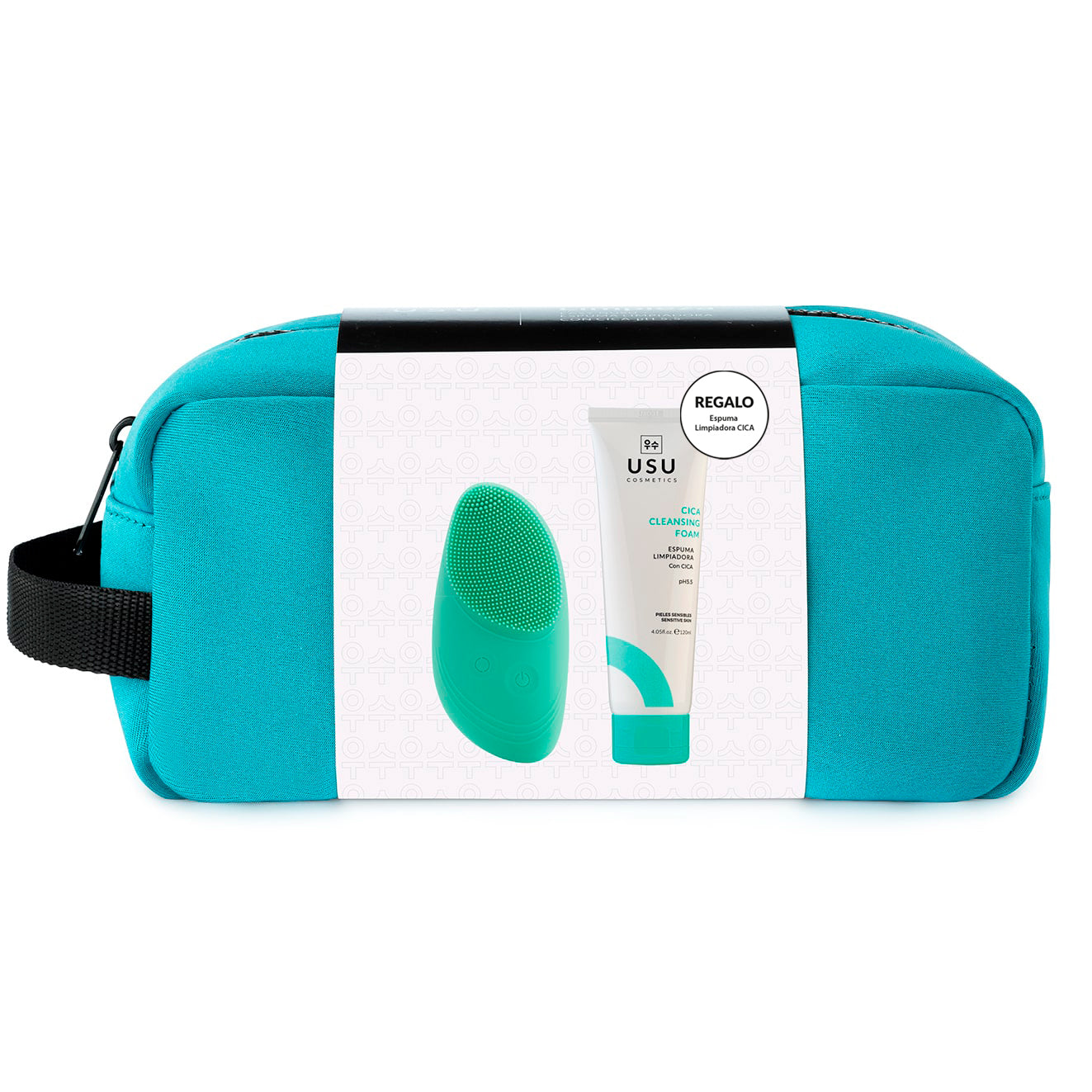 Dúo limpieza facial USU Cosmetics Easy Nusu y Espuma Limpiadora Cica con neceser de regalo