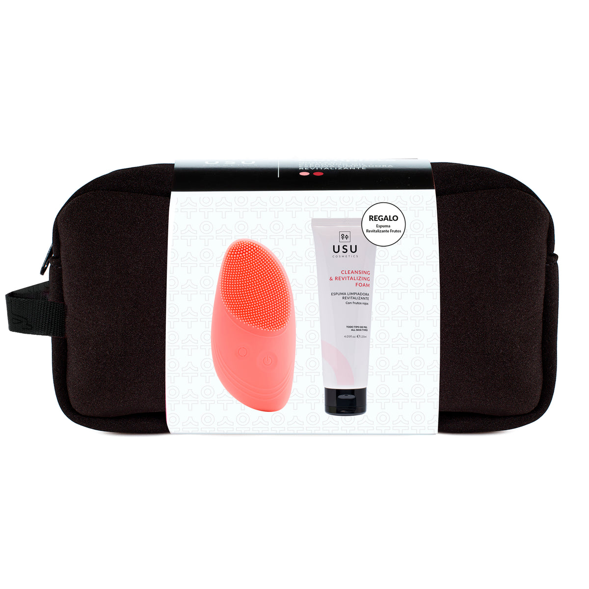 Pack limpieza coreana compuesto de cepillo facial Nusu 2.0 y espuma limpiadora de regalo.