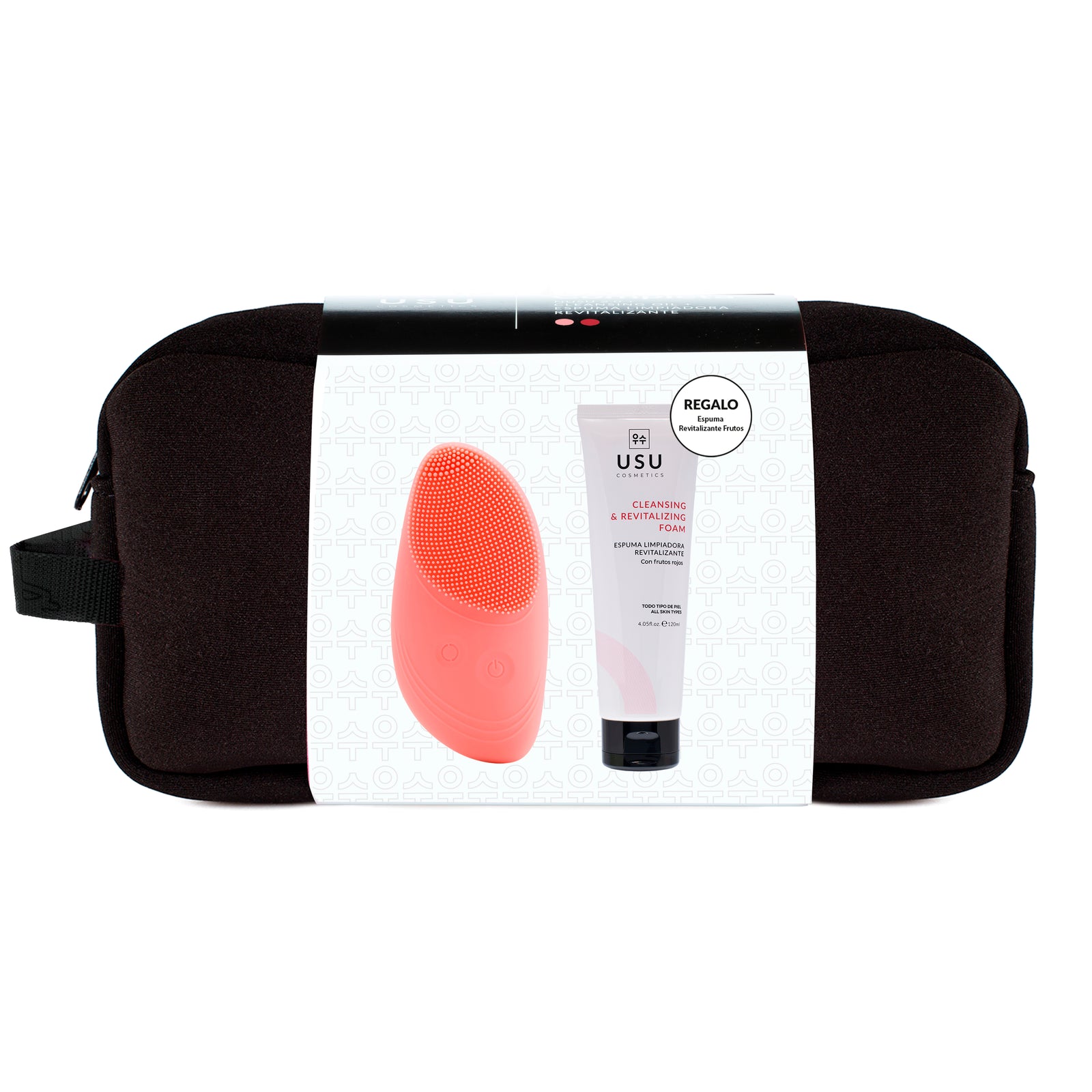 Pack limpieza coreana compuesto de cepillo facial Nusu 2.0 y espuma limpiadora de regalo.