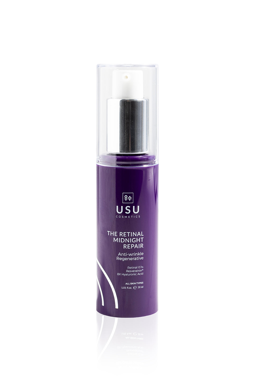 Crema facial coreana con retinal del pack dúo retinal para uso de noche