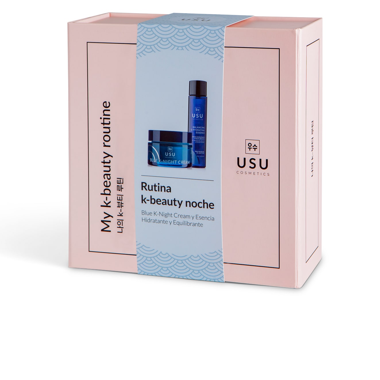 Caja My K-Beauty Routine Noche edición limitada con esencia hidratante y Blue K-Night Cream para todo tipo de pieles